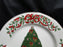 Centurion Ribbon Holly, Red Ribbon: "5 Gold Rings" Salad Plate, 7 1/2"