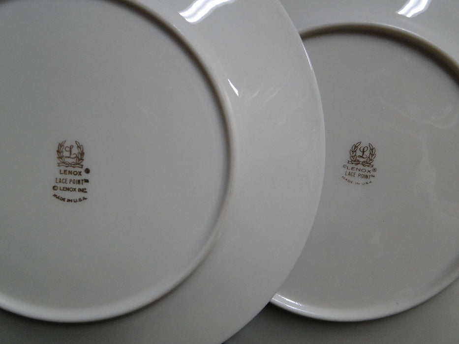 Lenox Lace Point, Gray & Pink, Platinum: Salad Plate (s), 8 1/8"