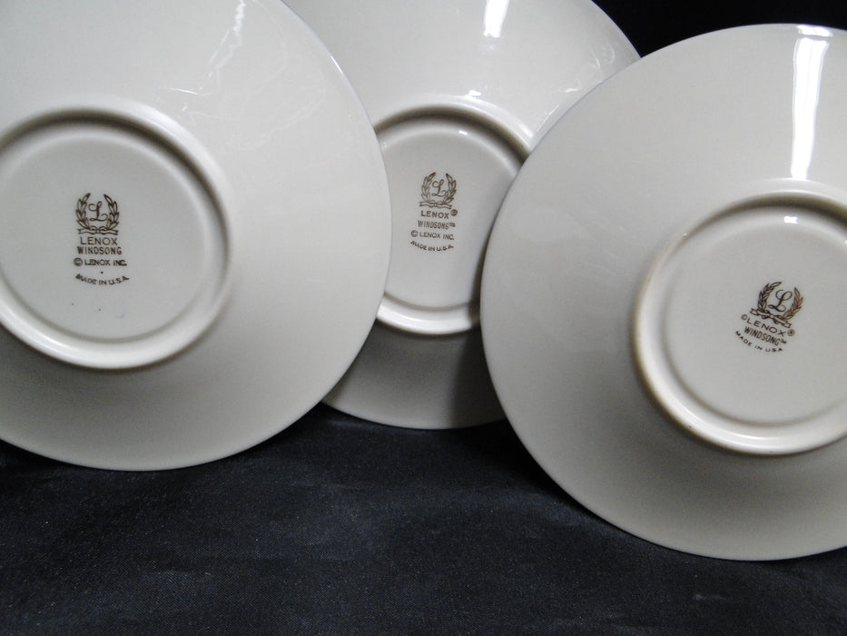 Lenox Windsong, White Flowers, Platinum: Cup & Saucer Set (s), 3" Tall