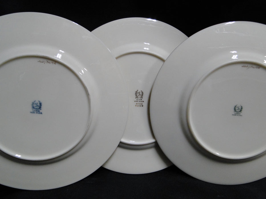 Lenox Nydia, Rust Flowers & Gold: Salad Plate (s), 8 1/4"