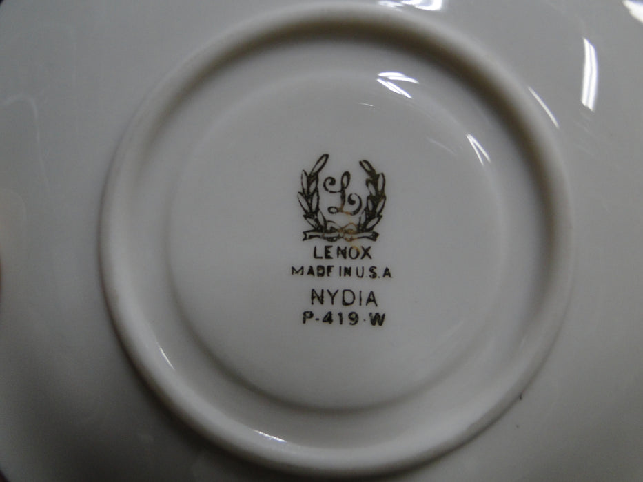 Lenox Nydia, Rust Flowers & Gold: Demitasse Cup & Saucer Set, 2 1/4", As Is