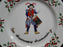 Centurion Ribbon Holly, Red Ribbon: "10 Drummers Drumming" Salad Plate, 7 1/2"