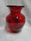 All Over Red Glass: Flower Vase, 6 1/4" Tall  --  MG#262