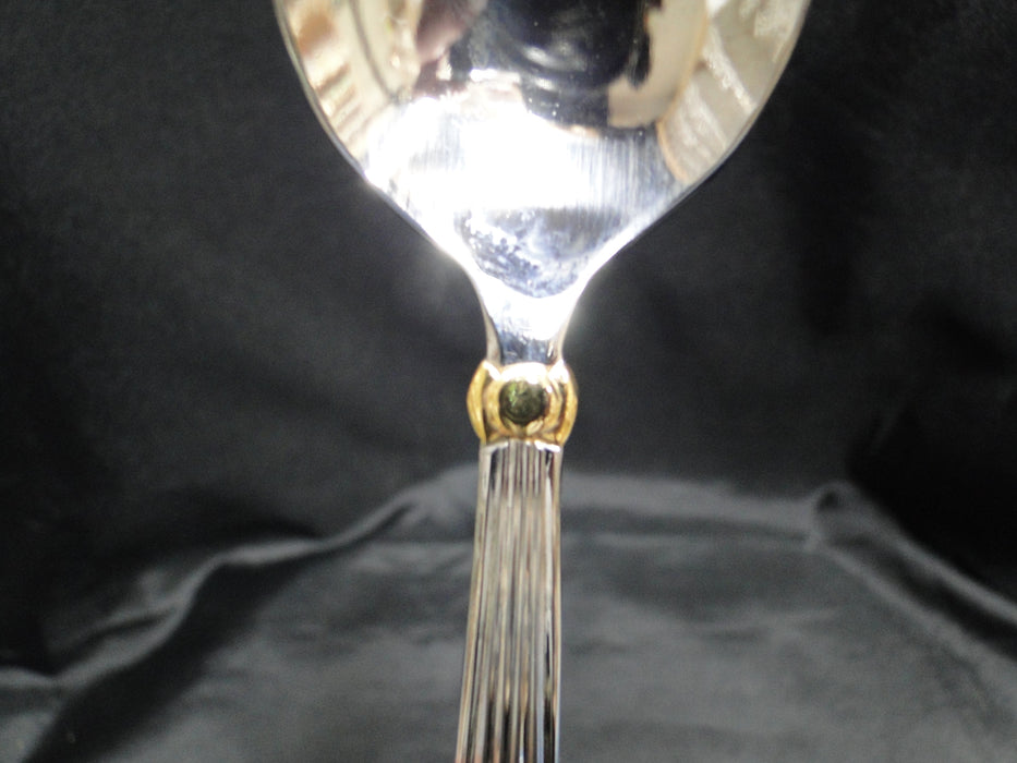 Waterford Carleton Gold, Stainless Steel: Oval Soup Spoon 7 1/8", Sticker, Pouch