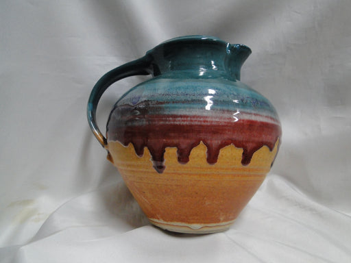 Walt Glass Pottery Texas Sunset: Water Serving Pitcher, 7 1/2" Tall