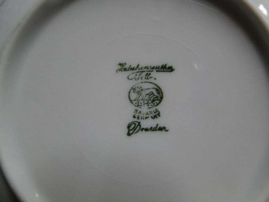 Hutschenreuther Dresden, White, Embossed: Fruit Bowl, 5 1/2" x 1 1/4", As Is