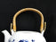 Otagiri (OMC), Japan, Blue Florals on White: Teapot & Lid, 6 Cups