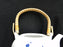 Otagiri (OMC), Japan, Blue Florals on White: Teapot & Lid, 6 Cups