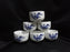 Otagiri (OMC), Japan, Blue Florals on White: Teapot & Lid, 6 Cups