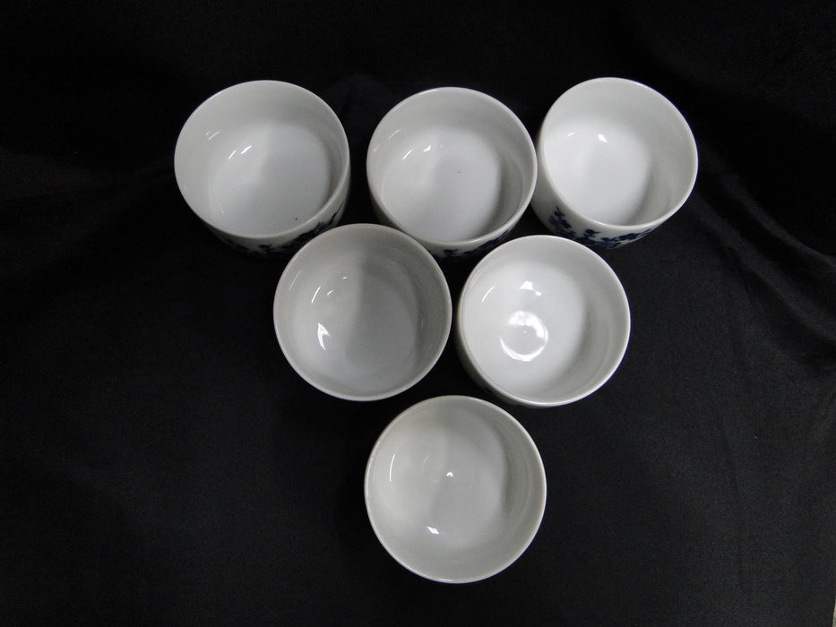 Otagiri (OMC), Japan, Blue Florals on White: Teapot & Lid, 6 Cups