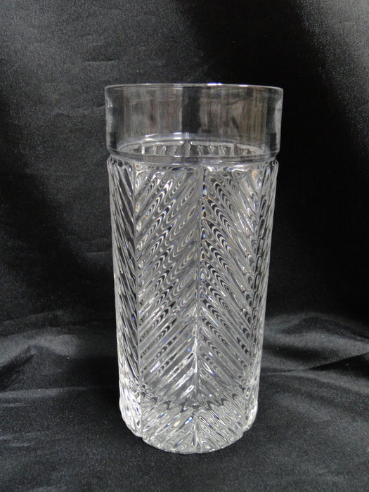 Ralph Lauren Herringbone, Clear, Cut: Highball, 6 1/4", As Is