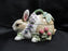 Fitz & Floyd Botanical Bunny: Rabbit Box & Lid, 7" x 4" x 4 1/4" Tall, Crazing
