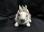 Fitz & Floyd Botanical Bunny: Rabbit Box & Lid, 7" x 4" x 4 1/4" Tall, Crazing
