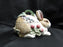 Fitz & Floyd Botanical Bunny: Rabbit Box & Lid, 7" x 4" x 4 1/4" Tall, Crazing