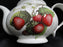 Portmeirion Strawberry Fair, White Flowers, Laurel: Tea Pot & Lid, 6 1/2", Box