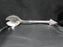 Silverplate Flatware w/ Christmas Tree Handle: Salad Serving Spoon & Fork, 11.5"