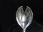 Silverplate Flatware w/ Christmas Tree Handle: Salad Serving Spoon & Fork, 11.5"