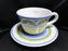 Willams Sonoma Marisol, Blue, Yellow, Green: Cup & Saucer Set (s), 3 1/8"