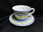 Willams Sonoma Marisol, Blue, Yellow, Green: Cup & Saucer Set (s), 3 1/8"