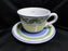 Willams Sonoma Marisol, Blue, Yellow, Green: Cup & Saucer Set (s), 3 1/8"
