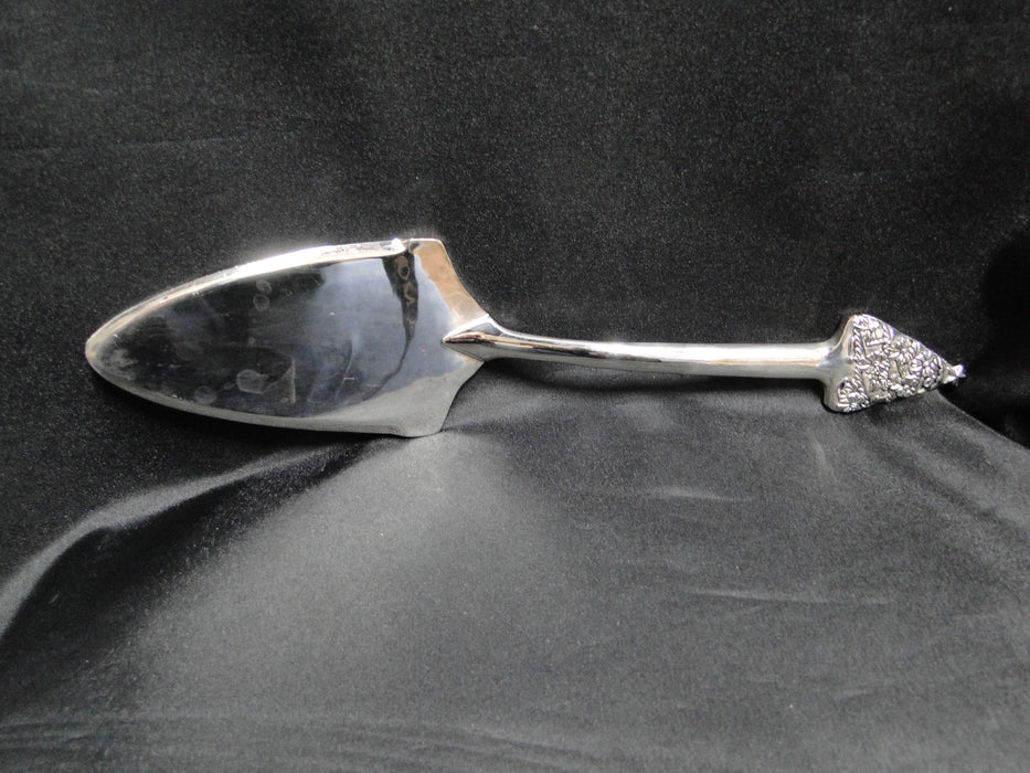 Silverplate Flatware w/ Christmas Tree Handle: Pie & Cake Server, 11 3/8" Long