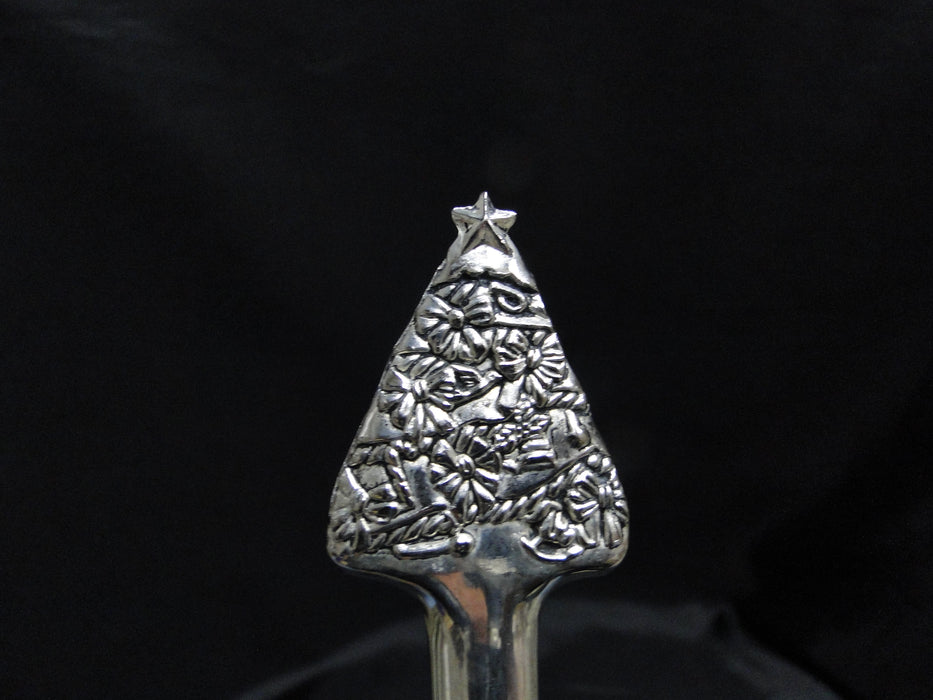 Silverplate Flatware w/ Christmas Tree Handle: Pie & Cake Server, 11 3/8" Long