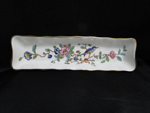 Aynsley Pembroke, Bird & Florals: Mint Tray, 8 1/8" x 2 1/8" x 1" Tall
