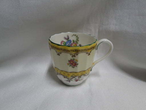 Royal Worcester Willoughby, Florals, Yellow: 2 1/4" Footed Demitasse Cup Only