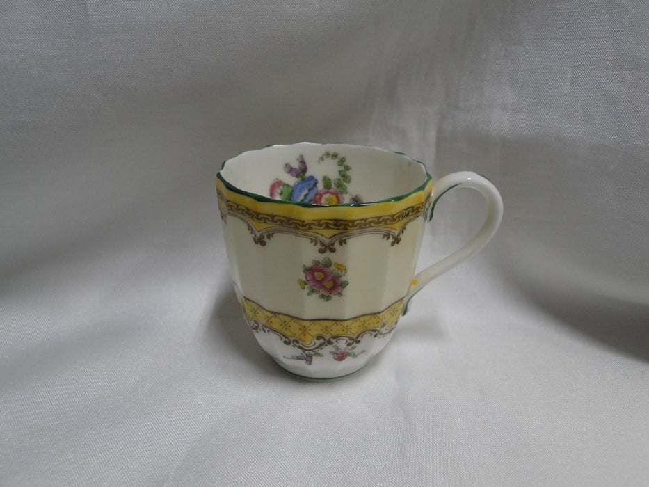 Royal Worcester Willoughby, Florals, Yellow: 2 1/4" Footed Demitasse Cup Only