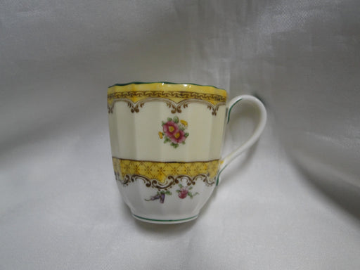 Royal Worcester Willoughby, Florals, Yellow: 2 1/4" Footed Demitasse Cup Only