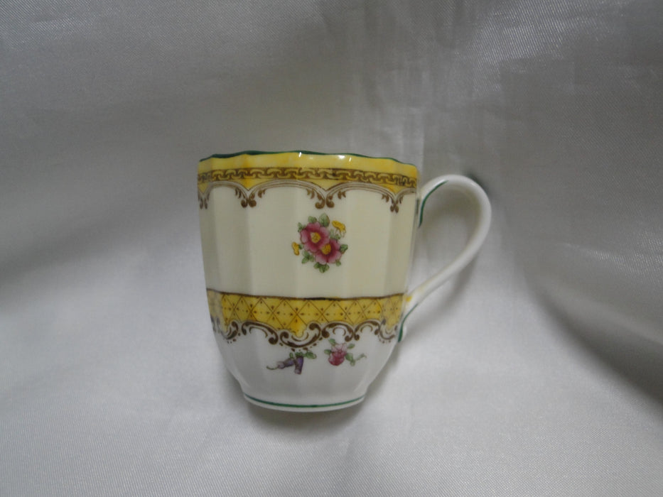 Royal Worcester Willoughby, Florals, Yellow: 2 1/4" Footed Demitasse Cup Only