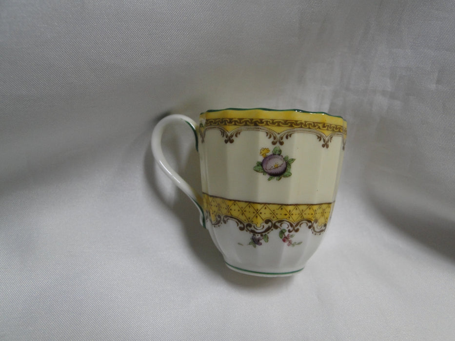 Royal Worcester Willoughby, Florals, Yellow: 2 1/4" Footed Demitasse Cup Only