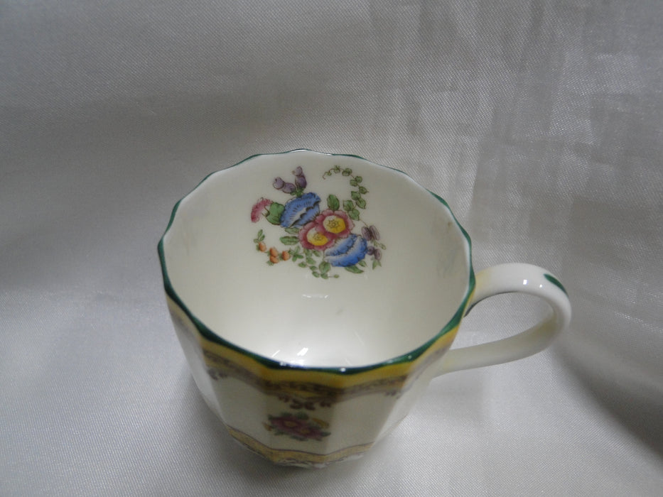 Royal Worcester Willoughby, Florals, Yellow: 2 1/4" Footed Demitasse Cup Only
