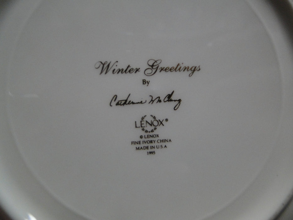 Lenox Winter Greetings, USA, Holly, Red Ribbons: Rim Soup Bowl (s), 8 1/8"