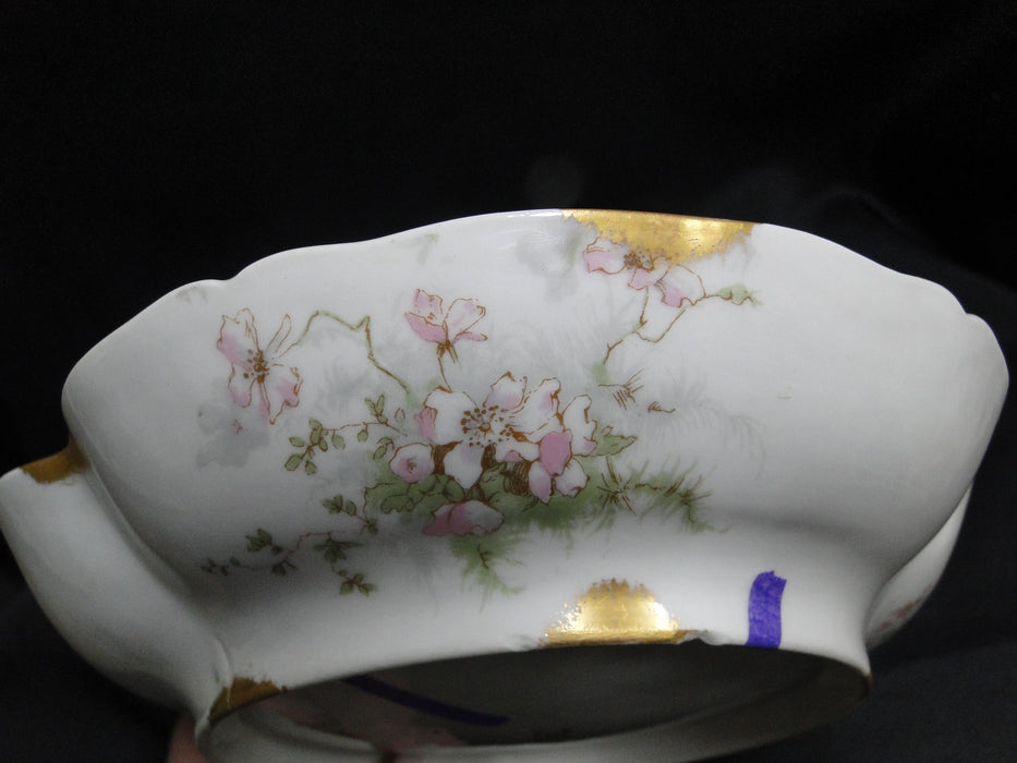 Haviland (Limoges) Schleiger 146, Gold Daubs: Clover Shaped Bowl, 8", As Is