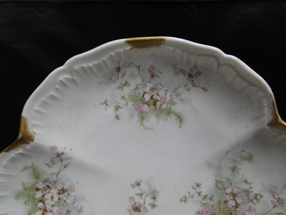 Haviland (Limoges) Schleiger 146, Gold Daubs: Clover Shaped Bowl, 8", As Is