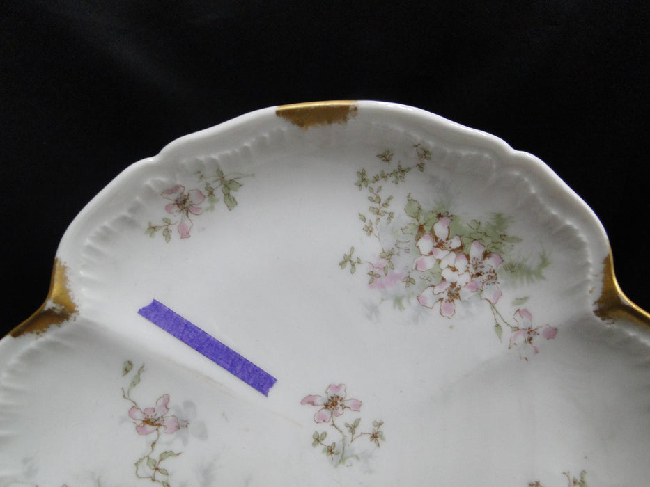 Haviland (Limoges) Schleiger 146, Gold Daubs: Clover Shaped Bowl, 8", As Is
