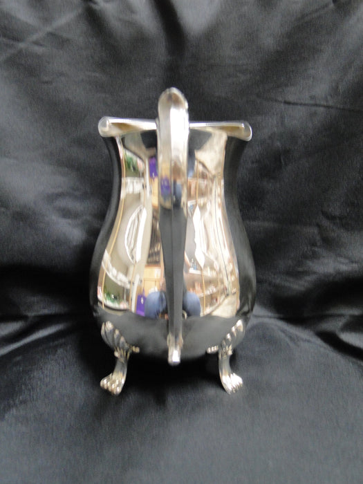 Leonard Silverplate, Vintage: Footed Water Pitcher w/ Ice Lip, 8 1/4" Tall