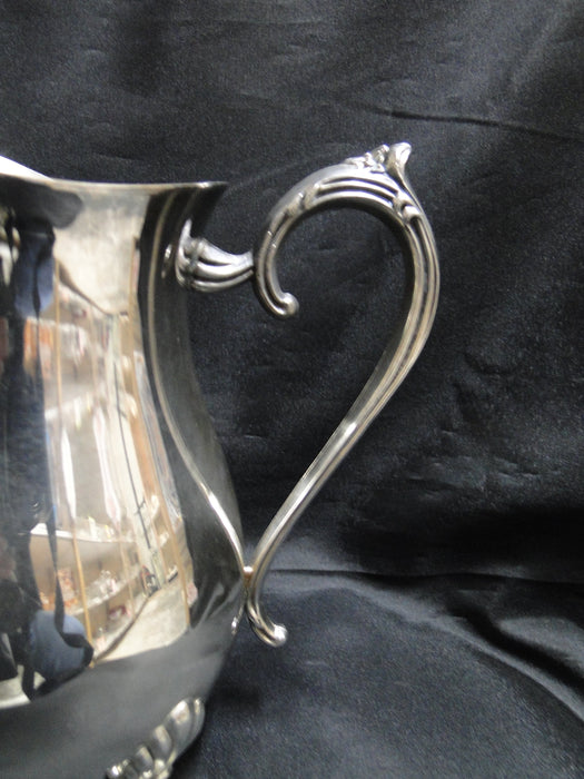 Leonard Silverplate, Vintage: Footed Water Pitcher w/ Ice Lip, 8 1/4" Tall