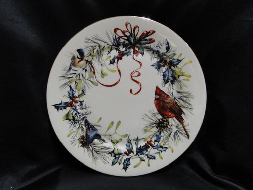 Lenox Winter Greetings, USA, Birds, Red Ribbons: Dinner Plate (s), 10 3/4"