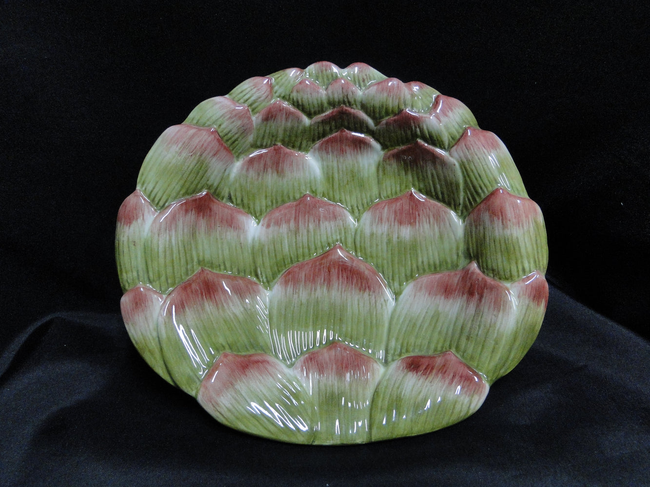 Fitz & Floyd French Market: Artichoke Canape Plate, 8 1/2" x 7 1/2"