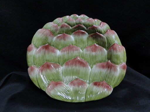 Fitz & Floyd French Market: Artichoke Canape Plate, 8 1/2" x 7 1/2"