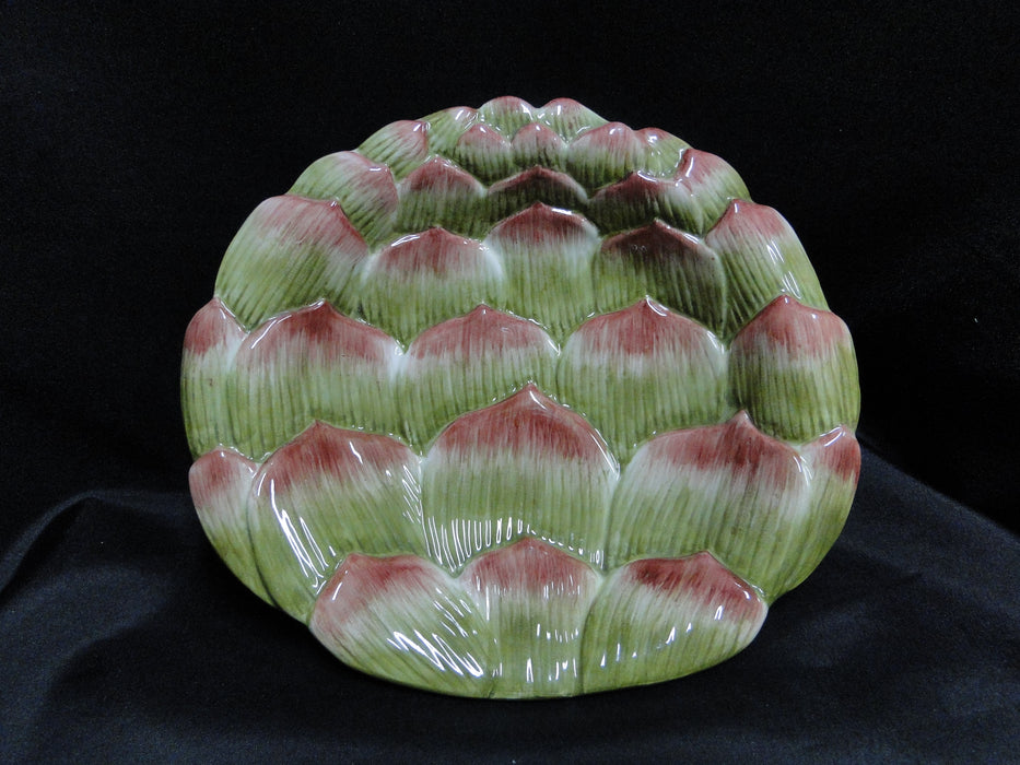 Fitz & Floyd French Market: Artichoke Canape Plate, 8 1/2" x 7 1/2"