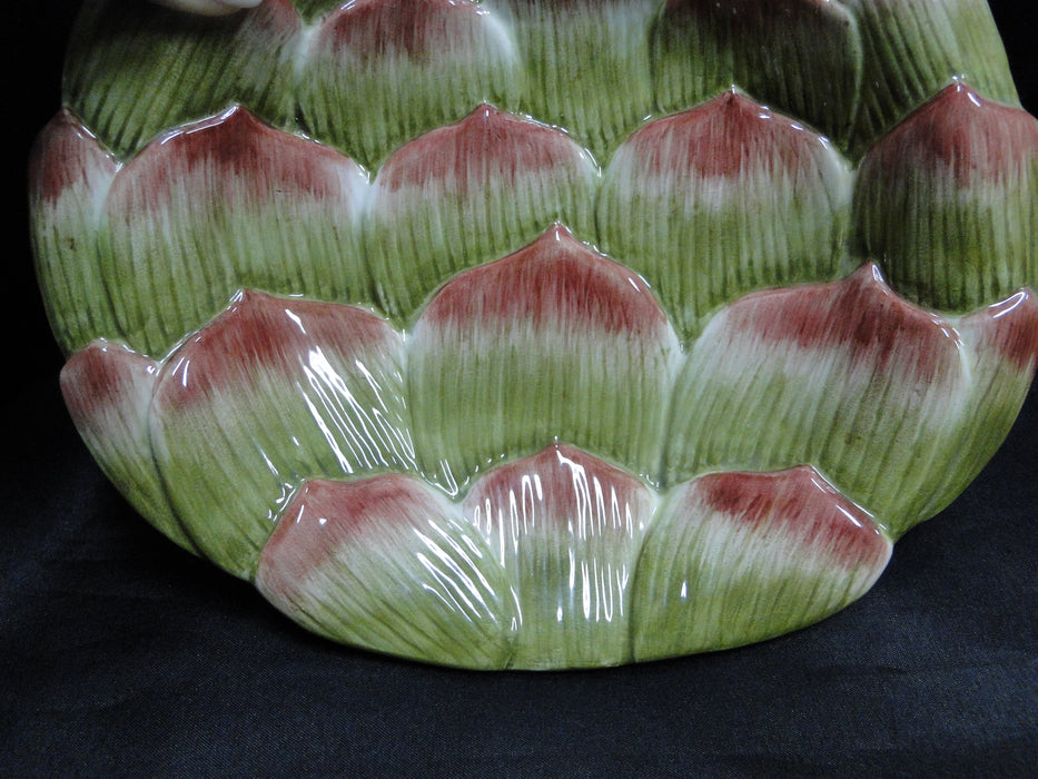 Fitz & Floyd French Market: Artichoke Canape Plate, 8 1/2" x 7 1/2"