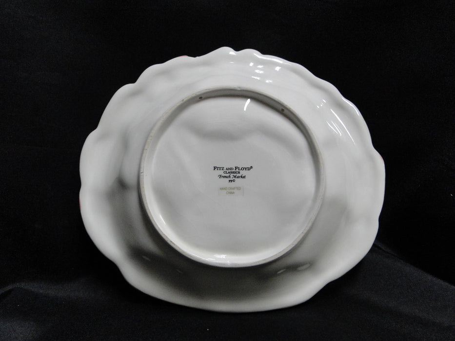 Fitz & Floyd French Market: Artichoke Canape Plate, 8 1/2" x 7 1/2"