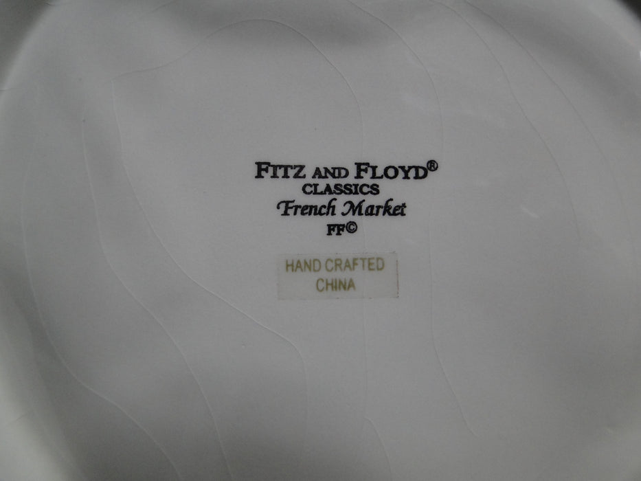 Fitz & Floyd French Market: Artichoke Canape Plate, 8 1/2" x 7 1/2"