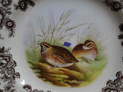 Spode Woodland Quail Game Bird, England: Dinner Plate, 10 1/2", Flaw