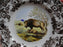 Spode Woodland Bison, England: Dinner Plate, 10 1/2", Flaw