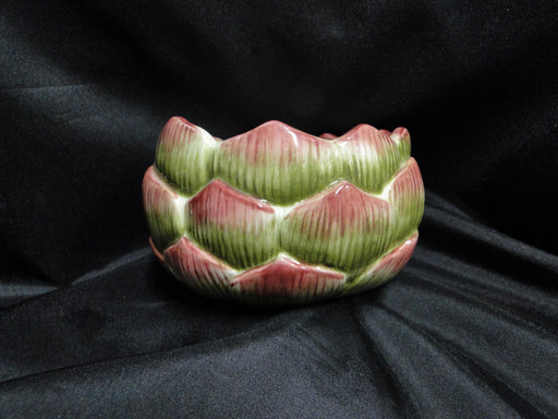 Fitz & Floyd French Market: Artichoke Candy Dish & Lid, 5 1/2" Tall