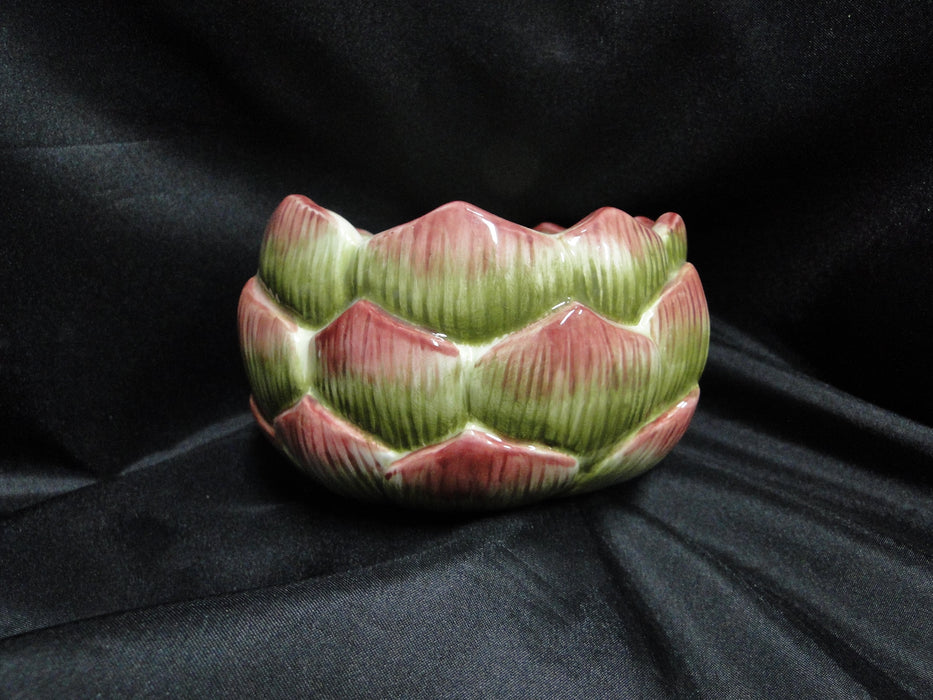Fitz & Floyd French Market: Artichoke Candy Dish & Lid, 5 1/2" Tall